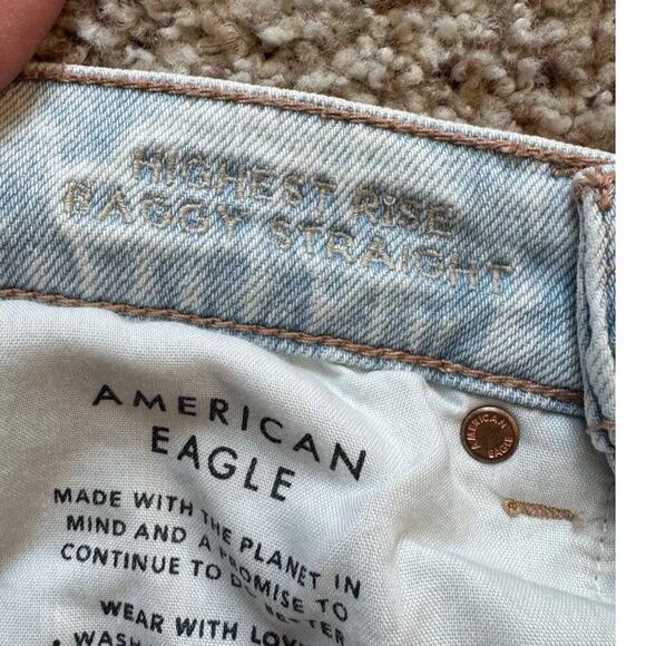 American Eagle Outfitters High rise, Baggy, straight, Woman's Jeans/Pants; 6 - Picture 3 of 12